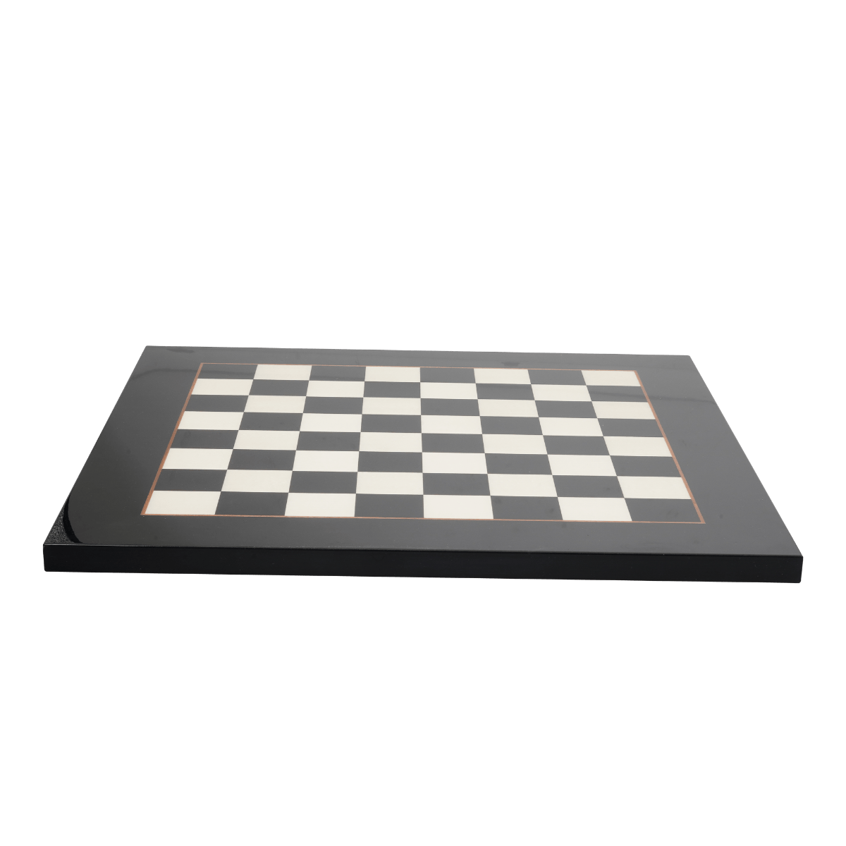 tablero de ajedrez elegante de madera negra brillante kelermex
