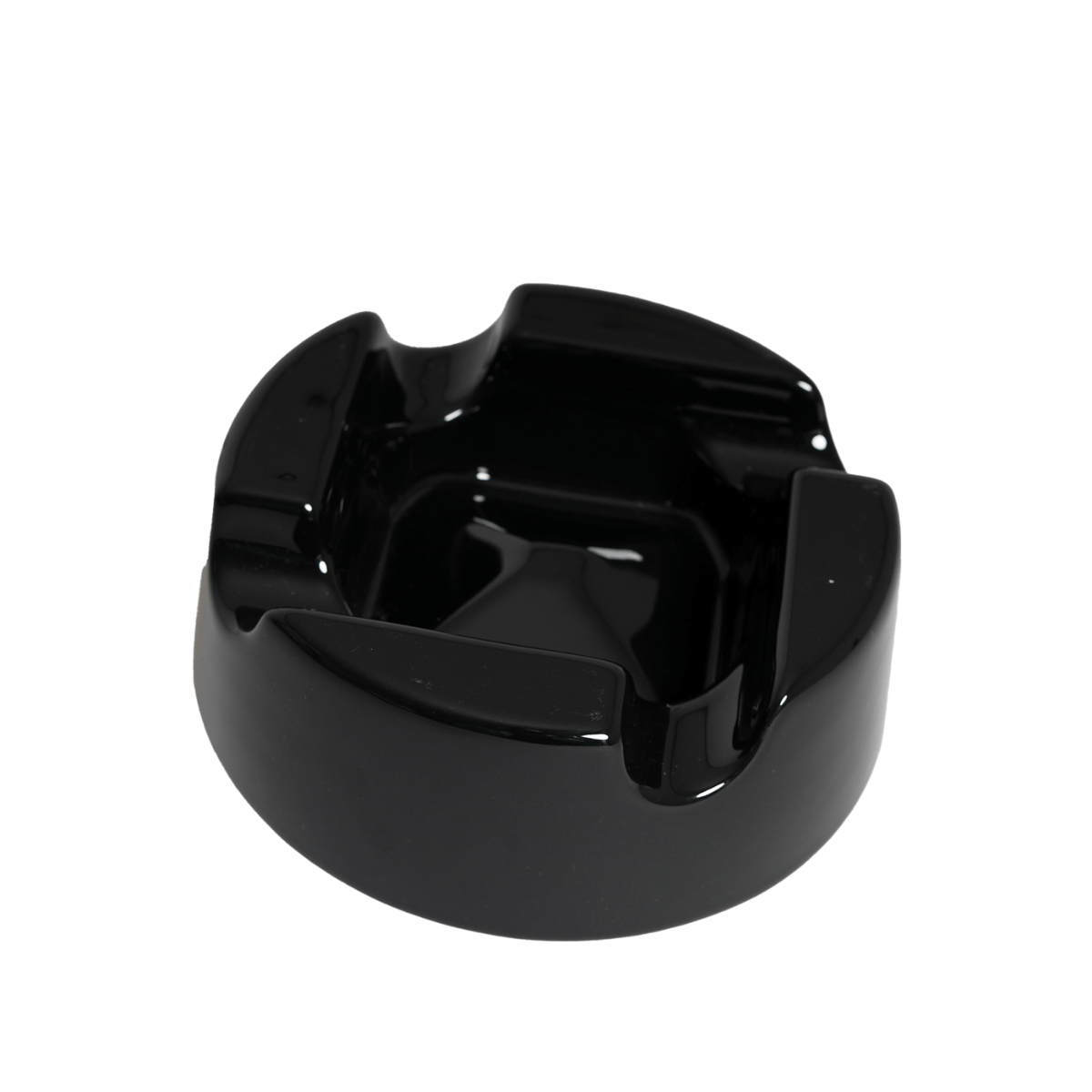 cenicero ceramica negro 4 plazas