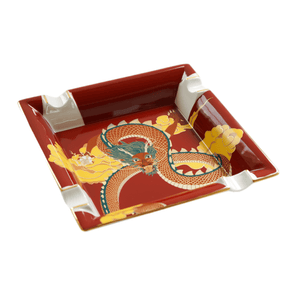 ceniceroelie bleu 4 plazas diseno dragon porcelana