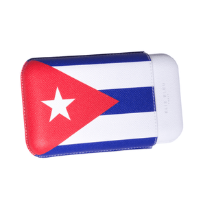 elie bleu purera bandera cubana para 3 habanos