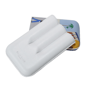 estuche piel casa cubana elie bleu 3 puros