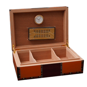 humidor 50 habanos kelermex naranja abierto