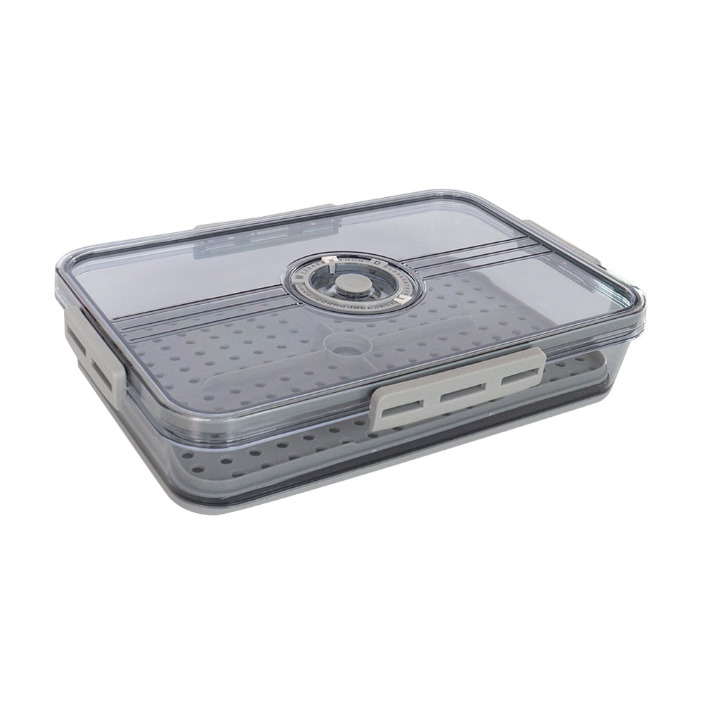 Humidor acrílico transparente con higrómetro digital para 30 puros