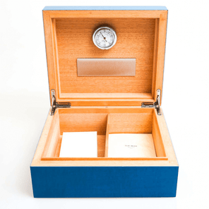 humidor azul 50 habanos elie bleu