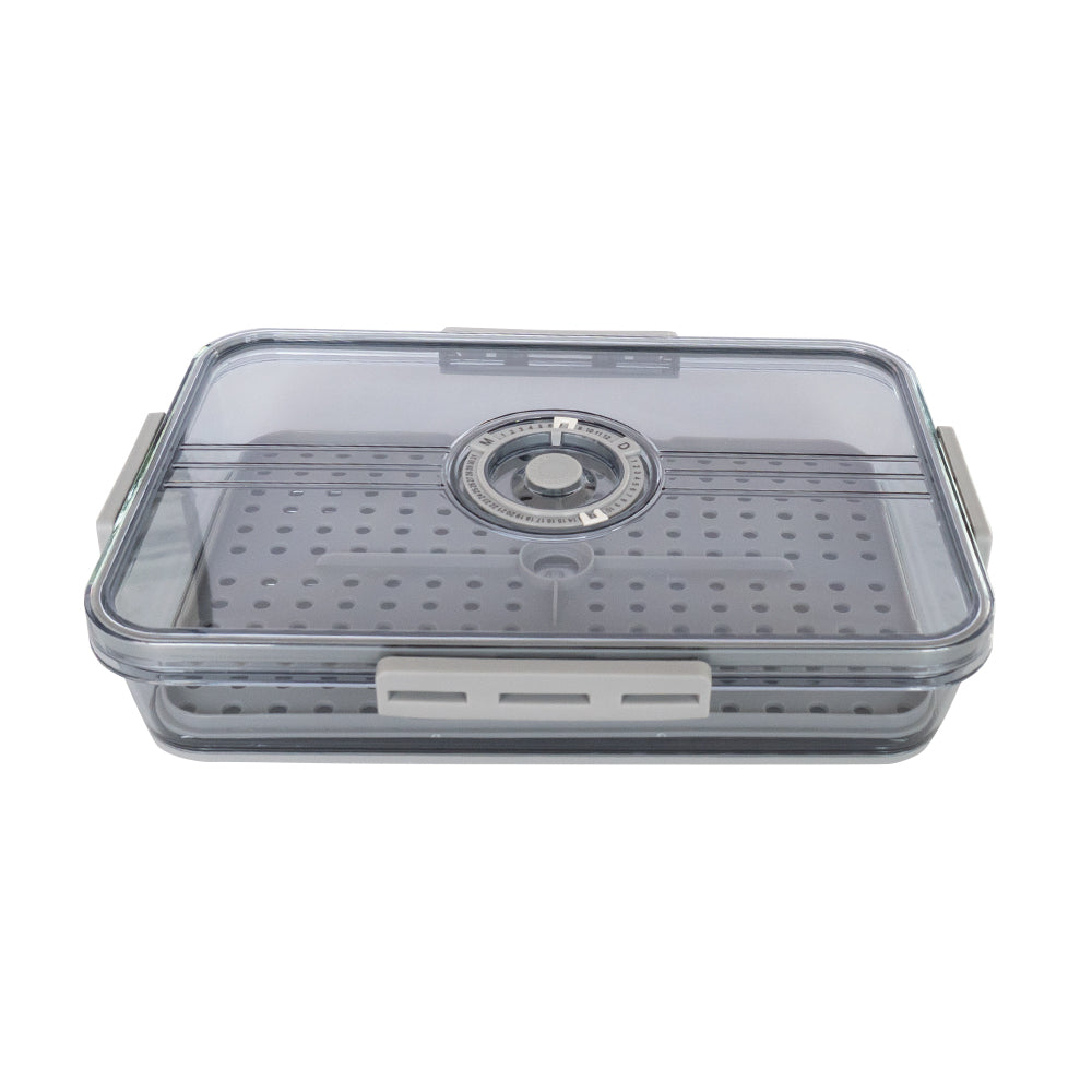 Humidor acrílico transparente con higrómetro digital para 30 puros