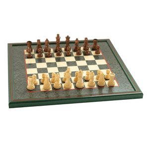 juego de ajedrez kelermex en madera con acabado verde mate