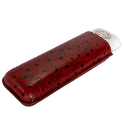 Purera de piel Romeo y Julieta ajustable para 2 puros