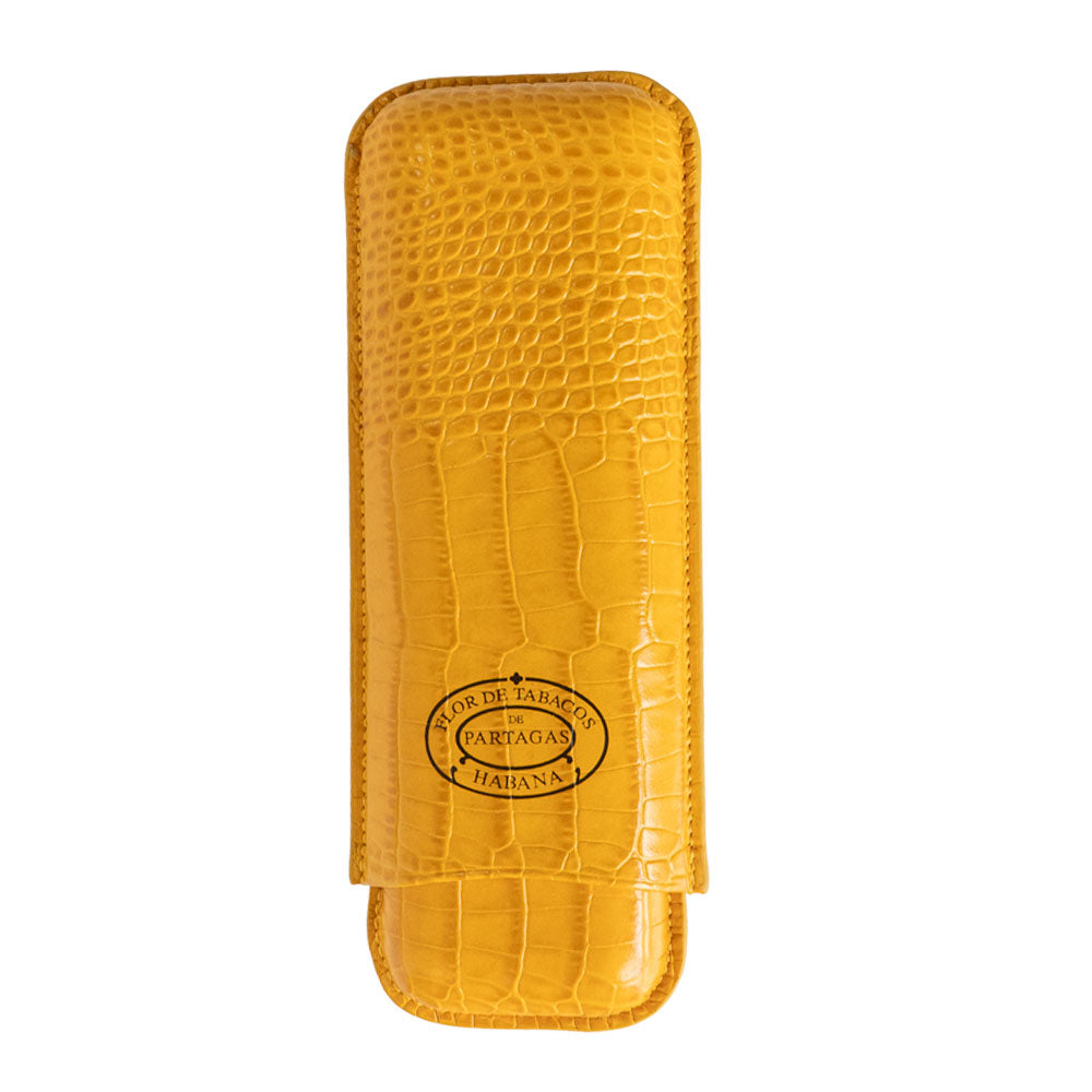 PURERA PIEL PARTAGAS MOSTAZA AJUSTABLE 2 HABANOS CIGARTE