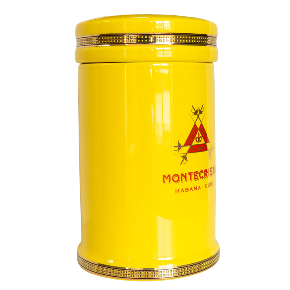 JARRA DE PORCELANA MONTECRISTO 25 HABANOS CIGARTE