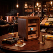 Humidor Gabinete para 50 a 75 Habanos en Madera con Puerta de Plexiglás