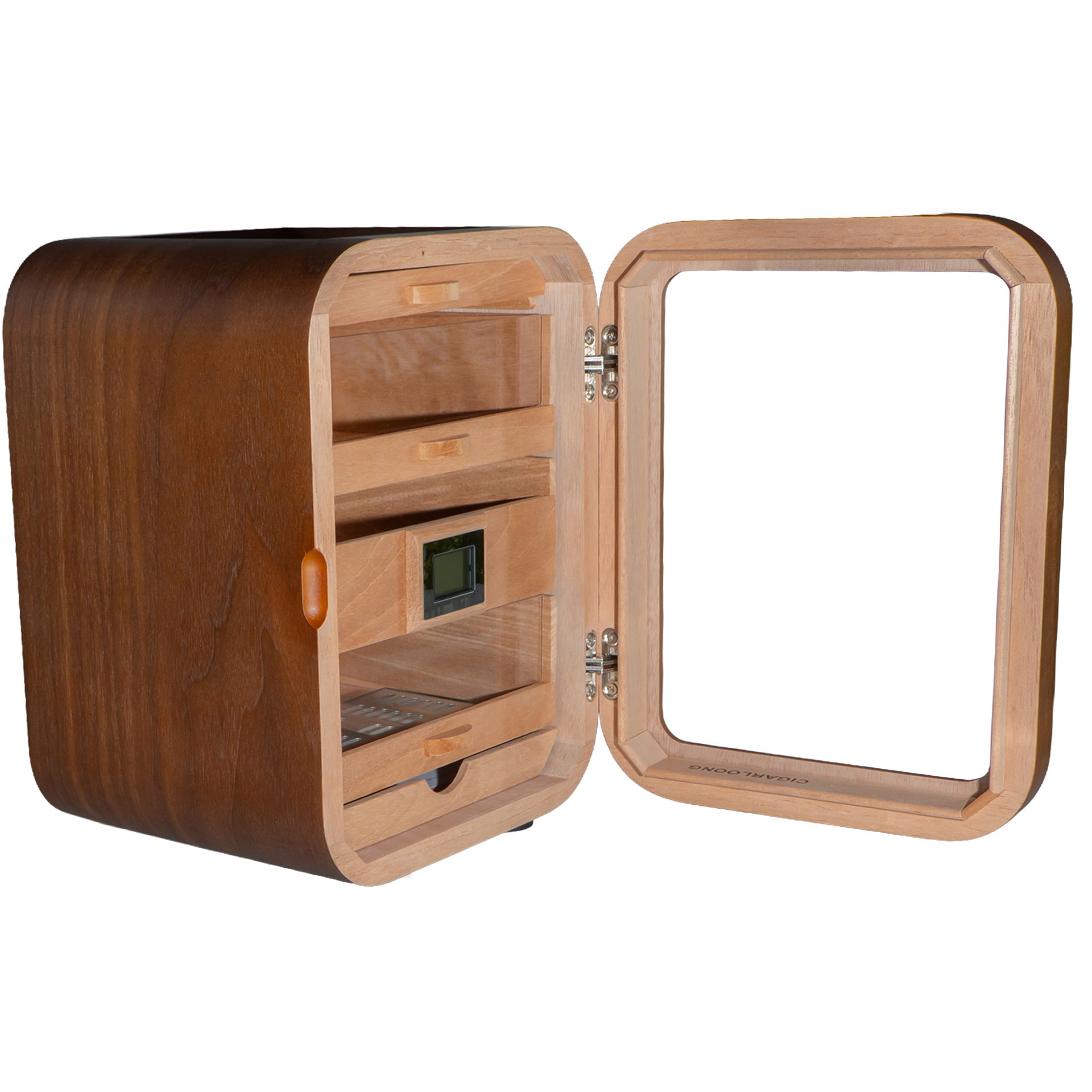 Humidor Gabinete para 50 a 75 Habanos en Madera con Puerta de Plexiglás