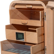Humidor Gabinete para 50 a 75 Habanos en Madera con Puerta de Plexiglás