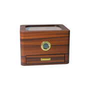 Humidor para 50 Habanos con Accesorios en Tono Cerezo Natural