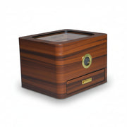 Humidor para 50 Habanos con Accesorios en Tono Cerezo Natural