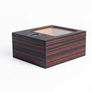 Humidor para 30 Habanos con Chapado en Ébano Negro
