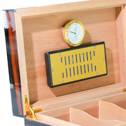 Humidor Artesanal para 40 a 50 Habanos con Chapado Afrika Abanoz