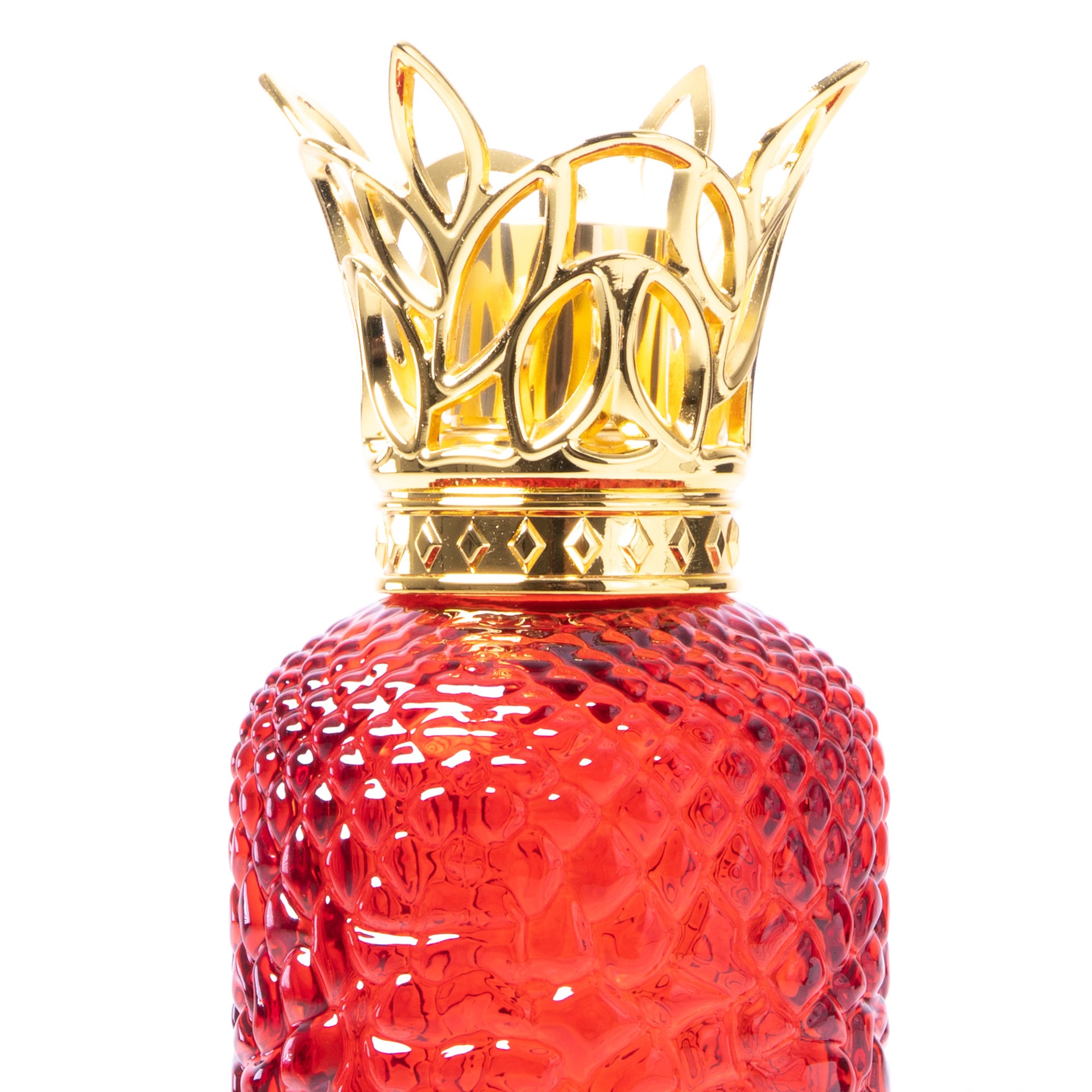 Lámpara Heritage Roja de Cristal Berger