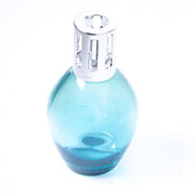Lámpara Ovalada Azul Verde de Cristal Berger