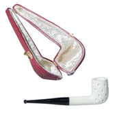 Pipa espuma de mar Clasica con detalles Verde Azul