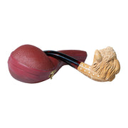 Pipa espuma de mar Cabeza de Bisonte semi curva