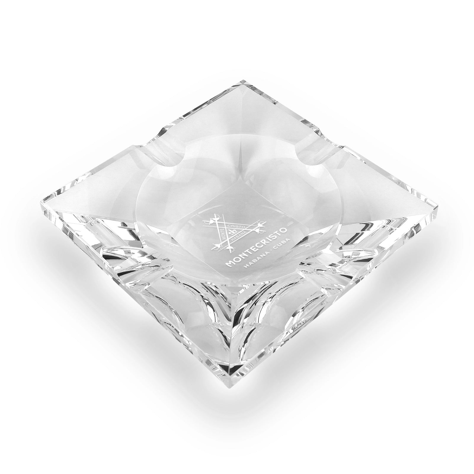 Cenicero de cristal Montecristo 4 plazas Cigarte