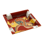 ceniceroelie bleu 4 plazas diseno dragon porcelana