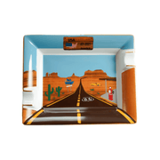 cenicero elie bleu ceramico doble plaza camino cubano