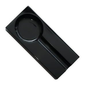 cenicero rectangular madera negro 1 plaza kelermex