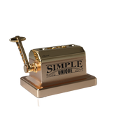 Cortapuro aluminio para escritorio negro dorado Jinfeng