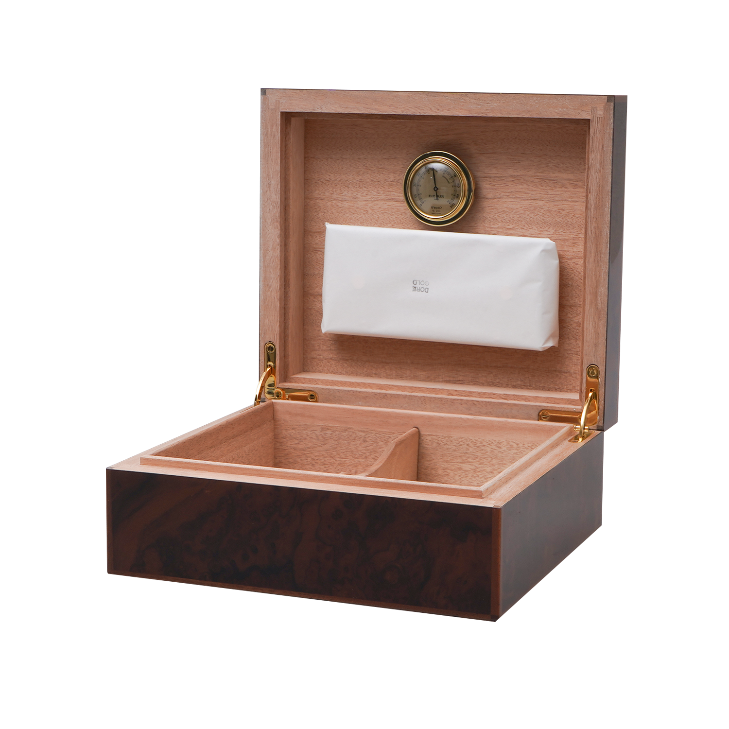 HUMIDOR WALNUT BUR 50 HABANOS ELIE BLEU