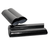 estuche siglo vi piel lubinski 2 habanos negro
