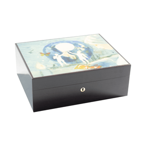 humidor de lujo violeta 75 puros elie bleu