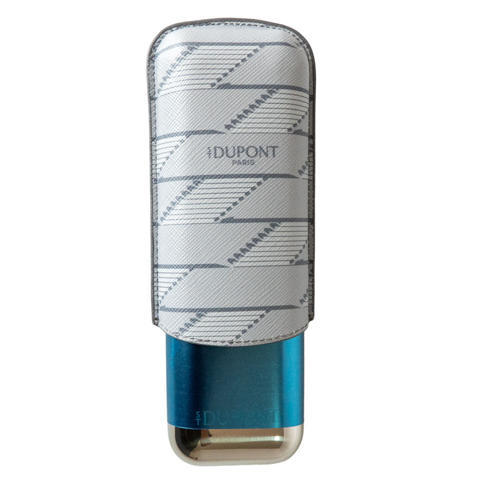 Purera piel gris 2 habanos Dupont