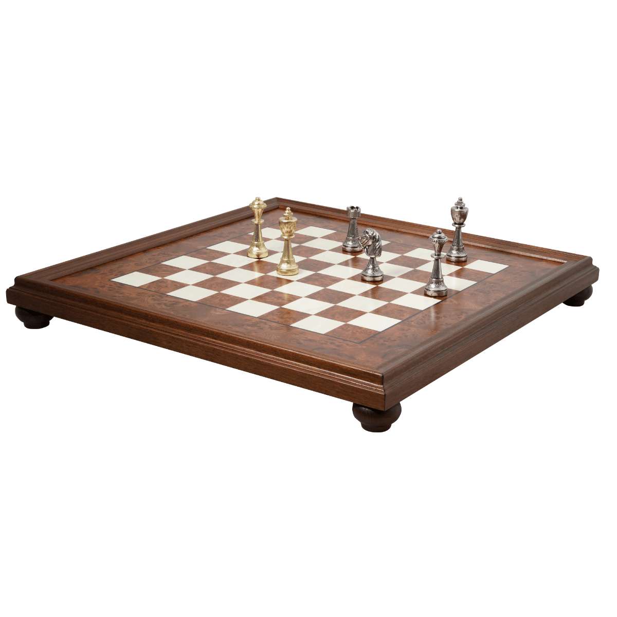 set de ajedrez en madera olmo brillante disen o elegante de kelermex